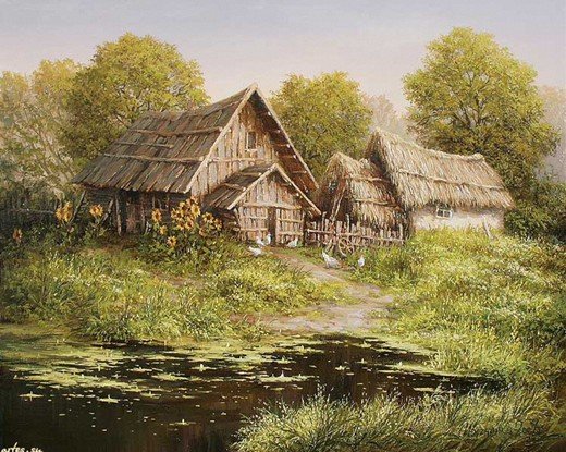 Деревенский мотив (Игорь Сахаров)